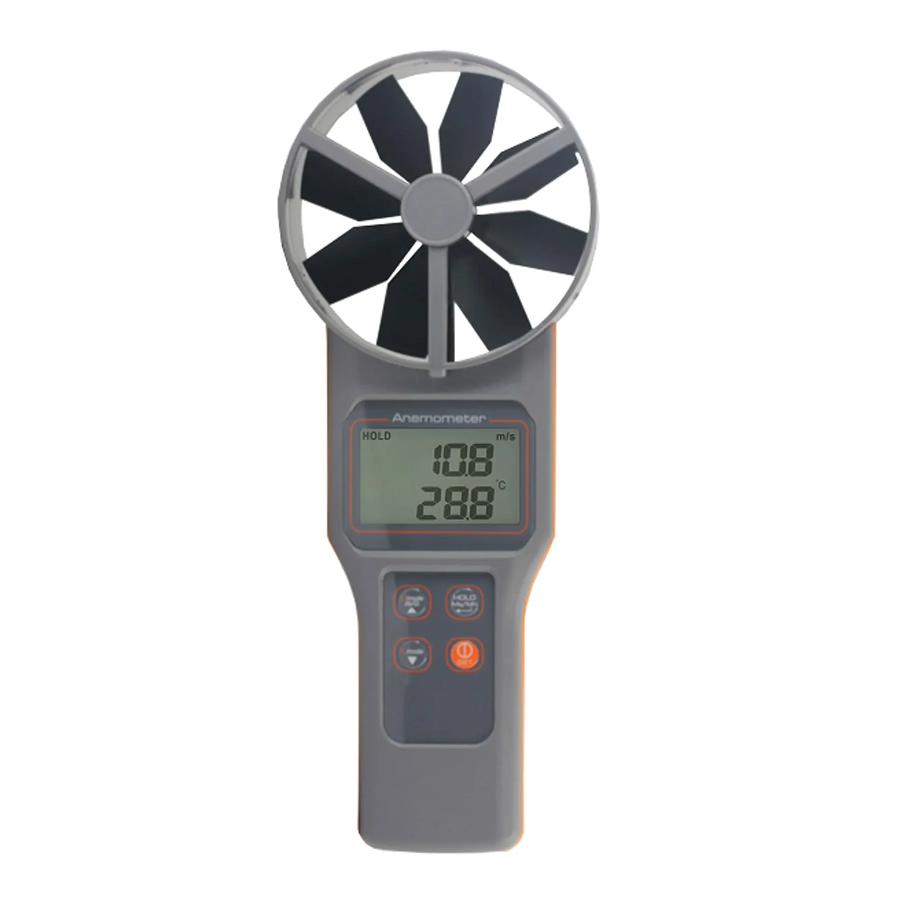 AZ8919 Temp. Анемометр RH CO2 Измеряет скорость воздуха, объем, CO2, температуру, влажность, точку росы и температуру влажной лампы