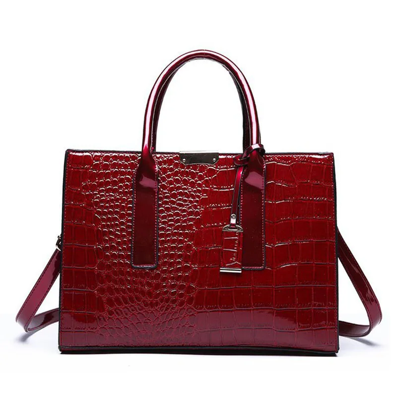 Роскошная сумка, женские сумки через плечо с крокодиловым узором 2022, винтажные кожаные сумки, женская сумка-тоут sac a main bolsa feminina