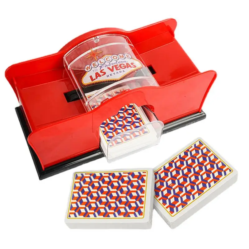 Устройство для перетасовки карт Ручной механизм для перетасовки карт для игры в Блэкджек Техасский Холдем Покер Домашняя карточная система с ручным приводом