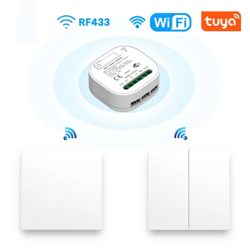 Tuya 16A WiFi Switch Smart Home Мобильное Приложение Дистанционное Управление Хронометражем Выключателя Света Работа С Google Home Alexa