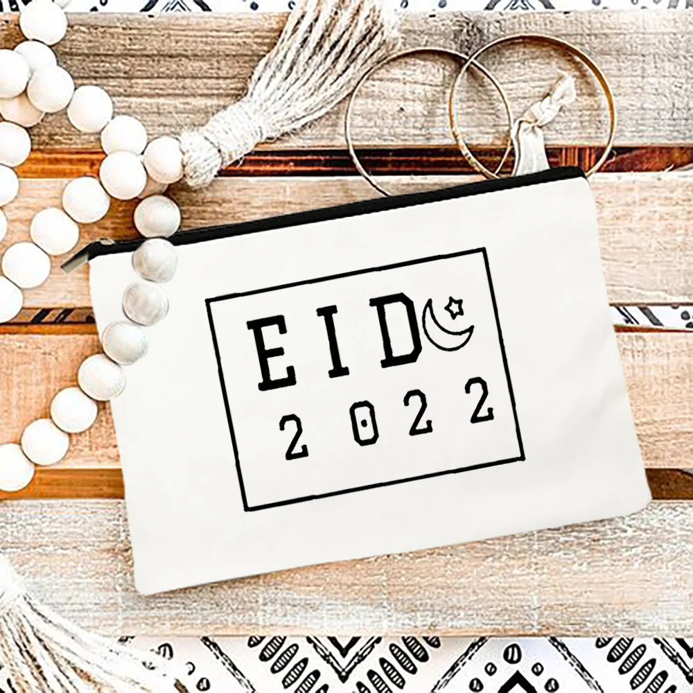 2022 Eid Женская Косметичка для хранения шариков Eid, Модные Повседневные Косметички на молнии, сумка с принтом Луны, Фестиваль Рамадан, Женские подарки