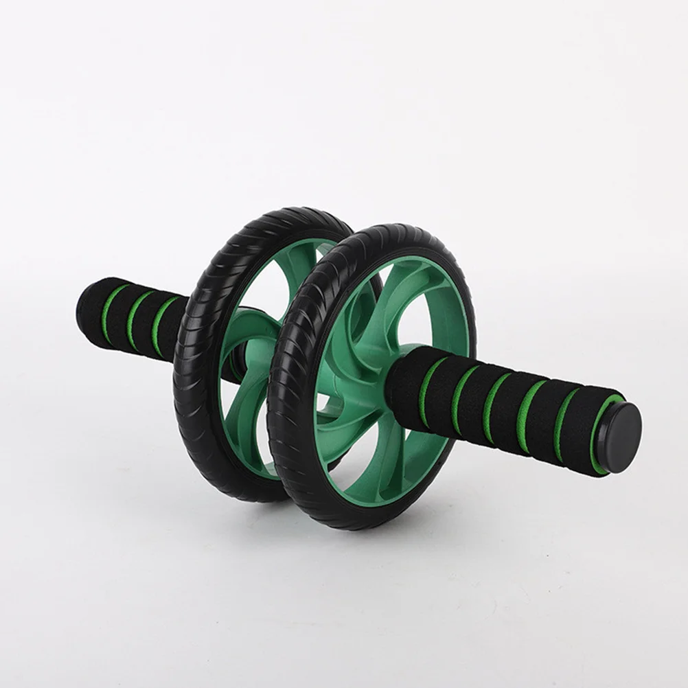 Роликовое колесо Ab с удобной ручкой Для упражнений на Брюшной пресс (зеленый)