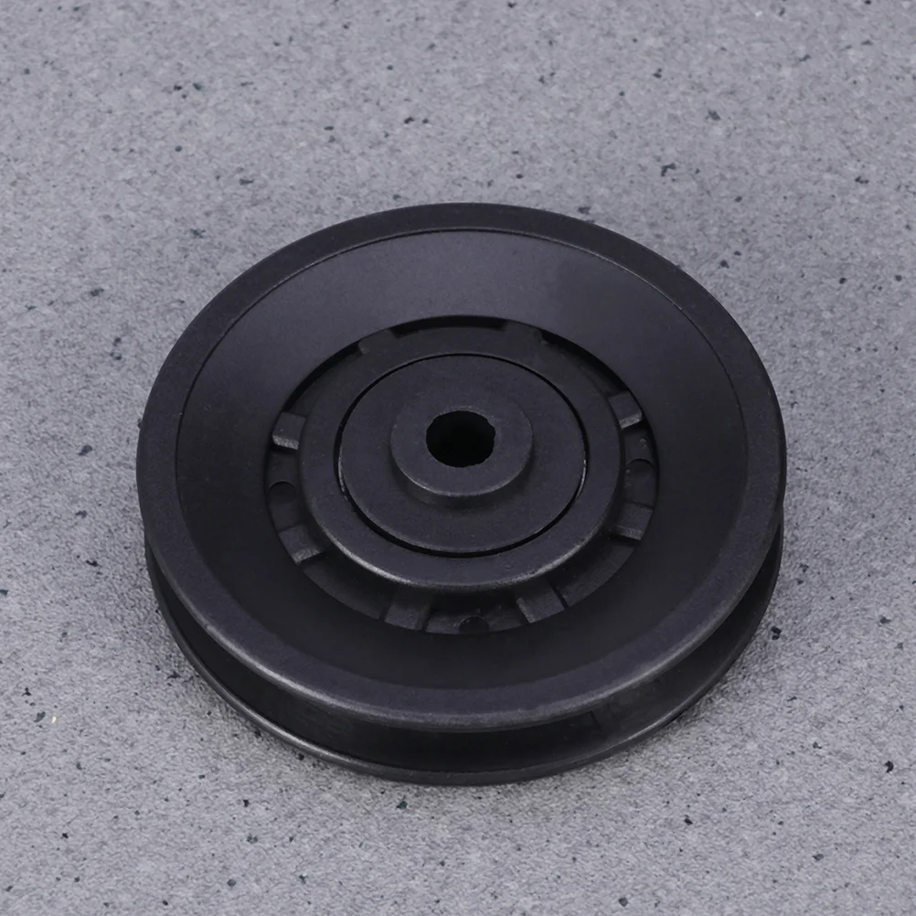 4шт Диаметр 90 мм Универсальный износостойкий подшипниковый шкив для спортивного оборудования (черный)