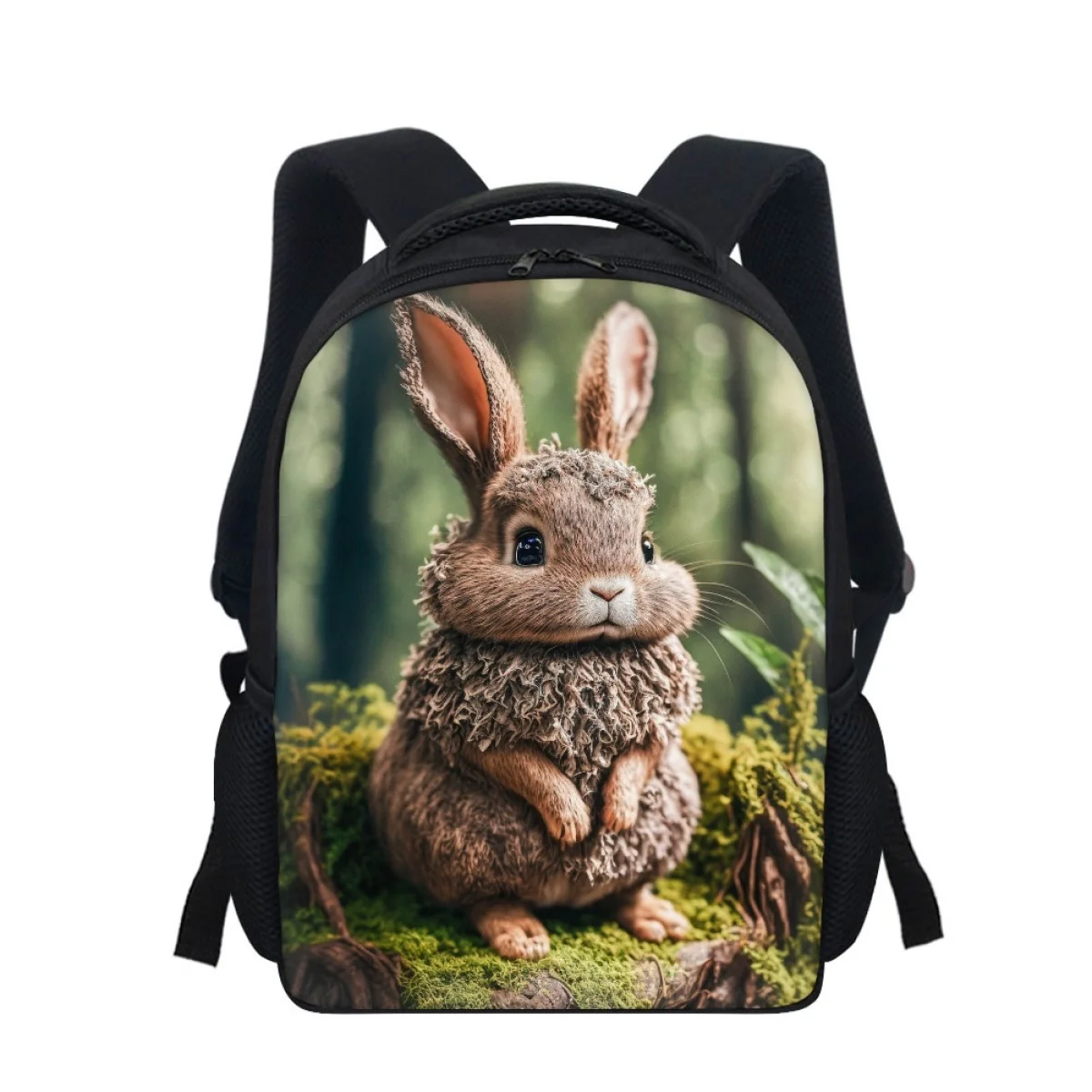 Школьные сумки с рисунком милого кролика для девочек и мальчиков, сумка для малышей, студенческий маленький рюкзак, сумки через плечо, сумка для ланча, Mochila