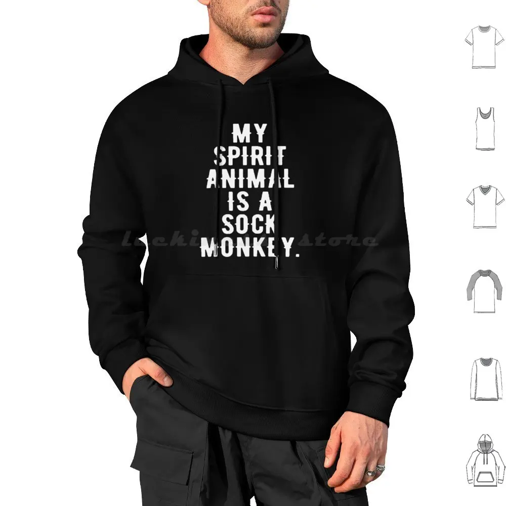 My Spirit Animal Is A Sock Monkey Забавные Толстовки С длинным Рукавом My Spirit Animal Is A Sock Monkey Забавные