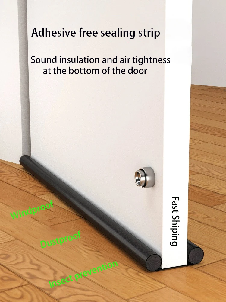 Уплотнительная прокладка для дверного шва снизу двери Водонепроницаемая, ветро- и звукоизоляционная прокладка для спальни