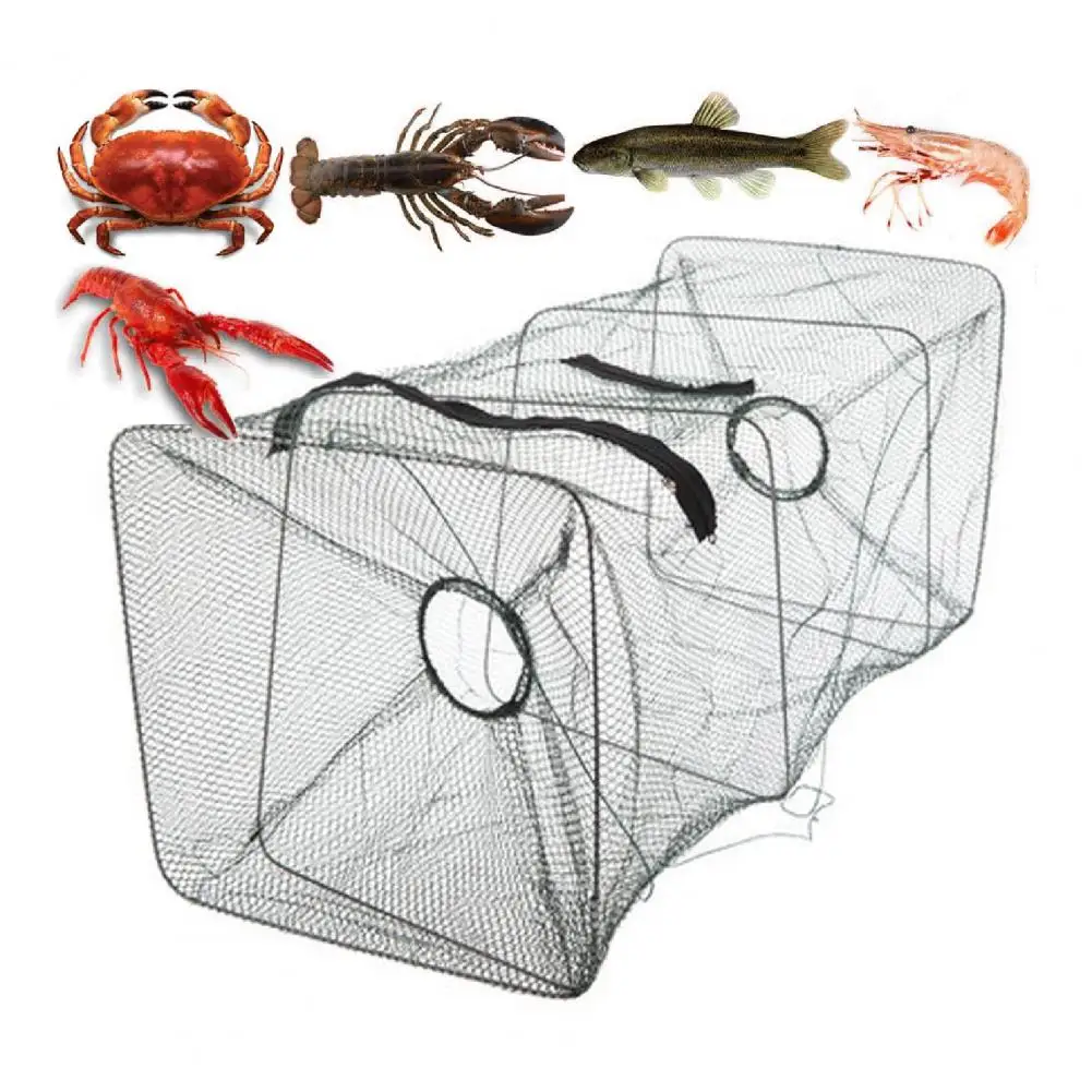Складная сеть-ловушка для рыбы Рыболовные снасти Краб Креветки Креветки раки Омары Раки