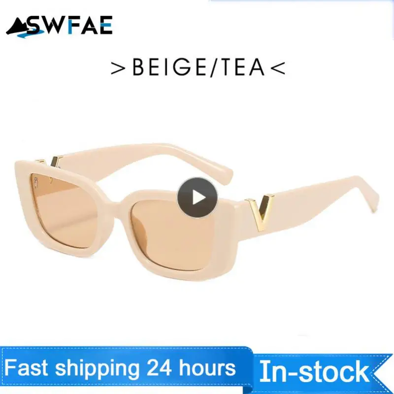 1 шт. прямоугольные винтажные женские солнцезащитные очки, брендовые дизайнерские солнцезащитные очки с маленьким квадратным диском, женские рыболовные очки для мужчин UV400
