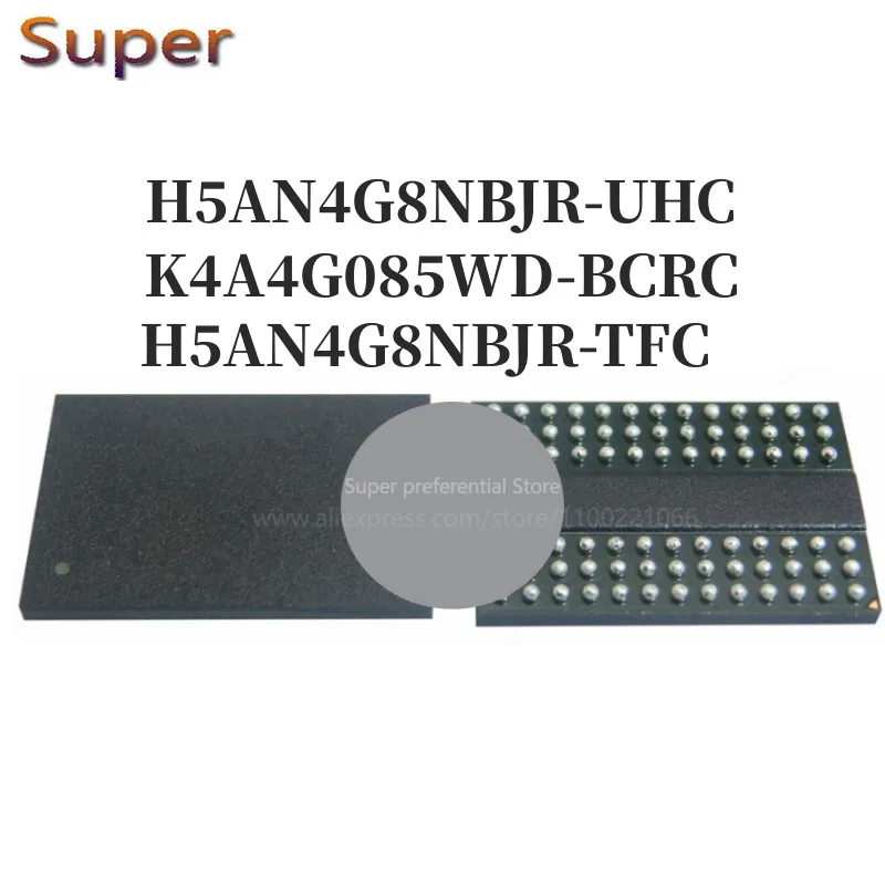 5ШТ H5AN4G8NBJR-UHC K4A4G085WD-BCRC 78FBGA DDR4 2400 Мбит/с 4 ГБ H5AN4G8NBJR-TFC 78FBGA DDR4 2133 Мбит/с 4 Гб
