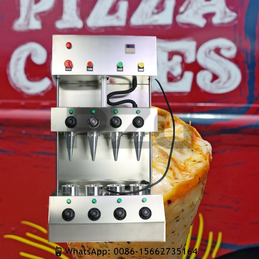 4 формы Популярная машина для формования рожков для пиццы Электрическая машина для приготовления рожков для пиццы