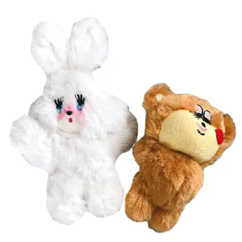 мини-плюшевая игрушка, высококачественная кукла Бурого Медведя, мягкие игрушки-кролики для застенчивой девочки, Красные щеки, Лисий Румянец, Кролик, сумка-брелок для ключей