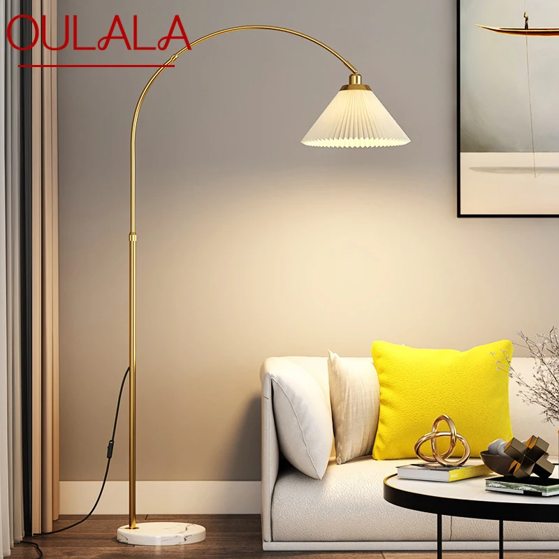 OULALA Nordic Fishing Торшер ModernFamily Гостиная, спальня, креативный светодиодный декоративный светильник для стояния