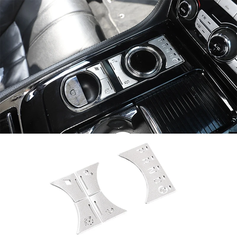 Для Jaguar XJ 2010-2019 Наклейка на мультимедийную кнопку центрального управления, наклейки на переключение передач, Внутренняя отделка, Автомобильные Аксессуары