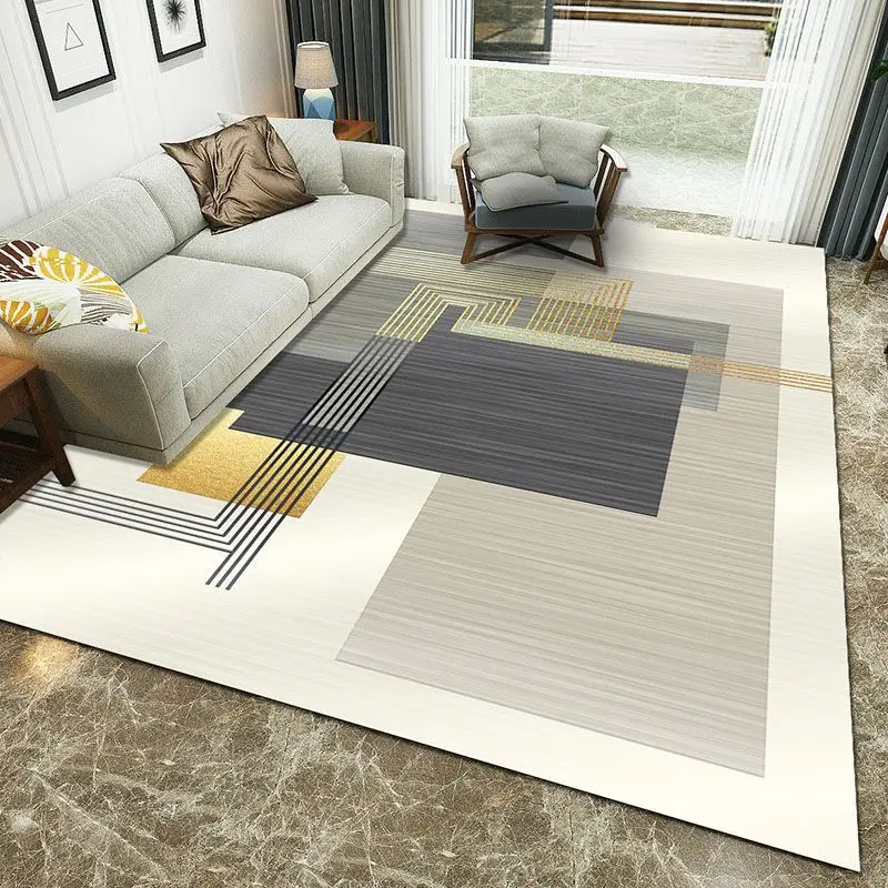 Ковер в скандинавском стиле для гостиной, современный геометрический диван, журнальный столик, ковры, прикроватный коврик для спальни, нескользящие коврики для прихожей, ванной комнаты