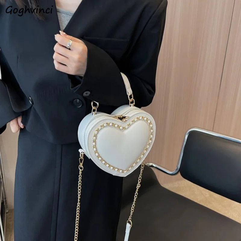 Женская сумка с ручкой сверху в форме сердца на цепочке, модная текстура из искусственной кожи, дизайнерская сумка через плечо большой емкости