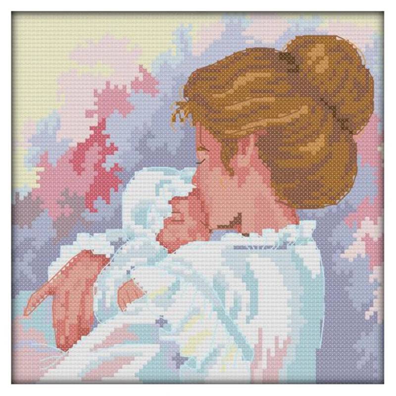 Наборы для вышивания крестиком с рисунком материнской любви DIY Рукоделие ручной работы 14-каратный холст Набор для вышивания Home Decor