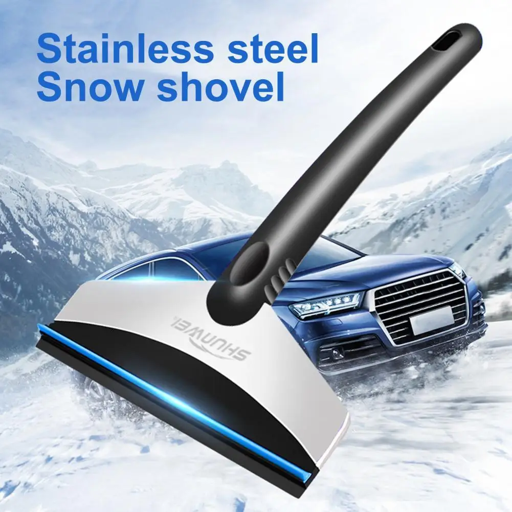 Лопата для льда на ветровом стекле Многофункциональная высокопрочная лопата для удаления снега с длинной удобной ручкой для автомобиля