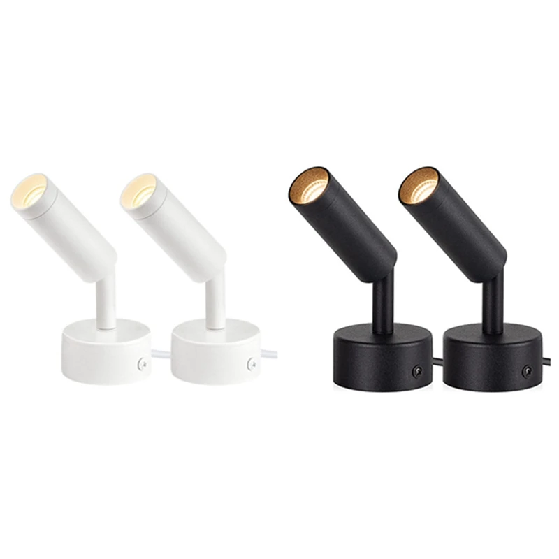 3 Вт Точечные Светильники В Помещении Регулируемый Напольный Прожектор LED Dimmable Plant Spotlight Акцентное Освещение US Plug