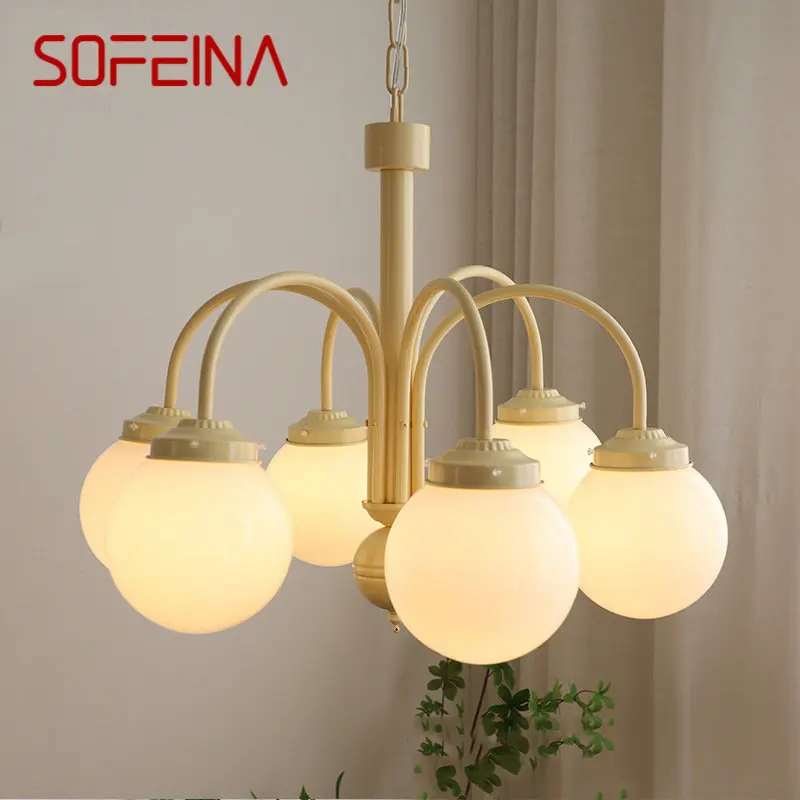 Скандинавские люстры SOFEINA, светодиодные простые подвесные светильники в стиле ретро, креативный стеклянный подвесной светильник для дома, гостиной, столовой, спальни