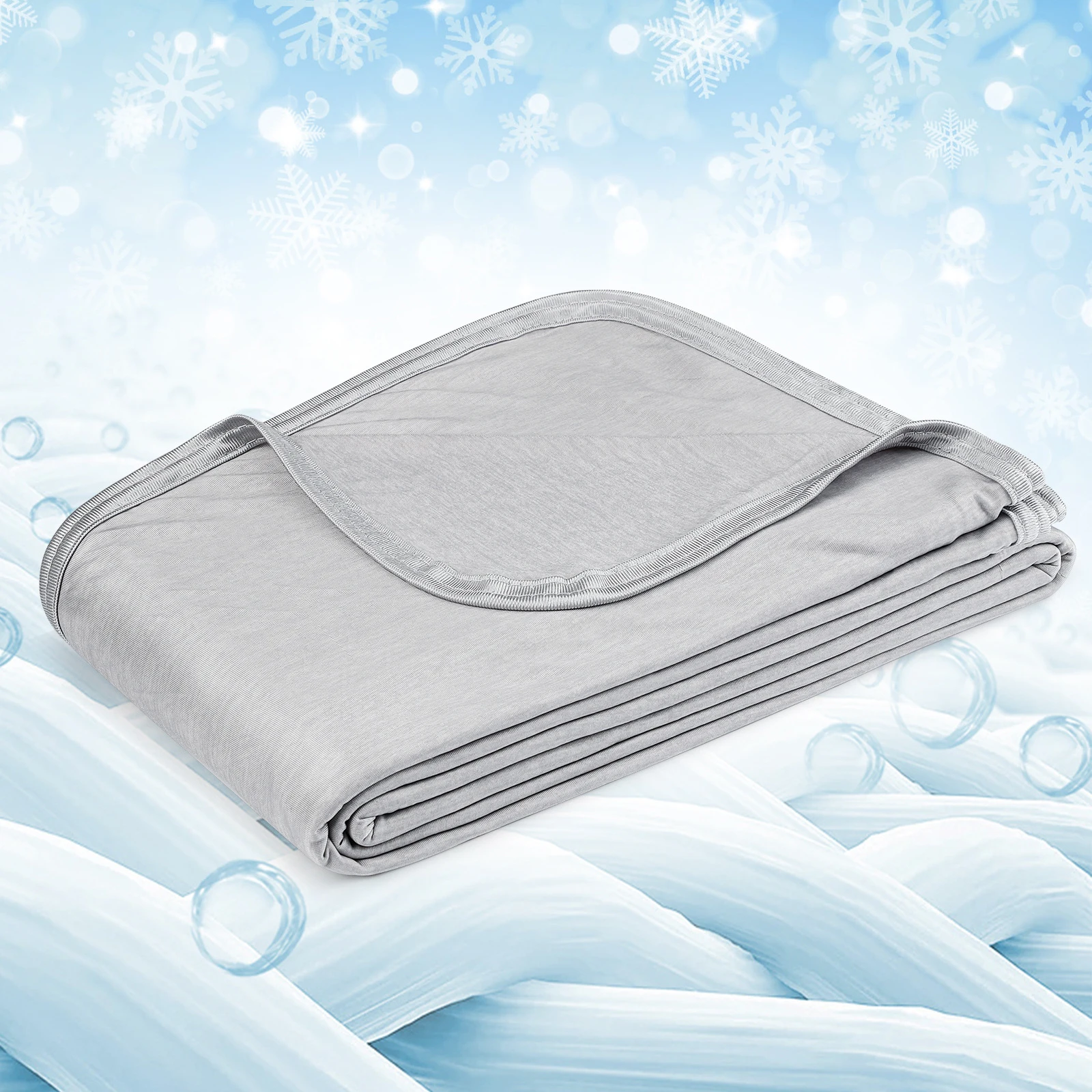 Охлаждающее одеяло Двустороннее Легкое прохладное Летнее одеяло из охлаждающего волокна Мягкое удобное охлаждающее одеяло Q-MAX Более 0,4