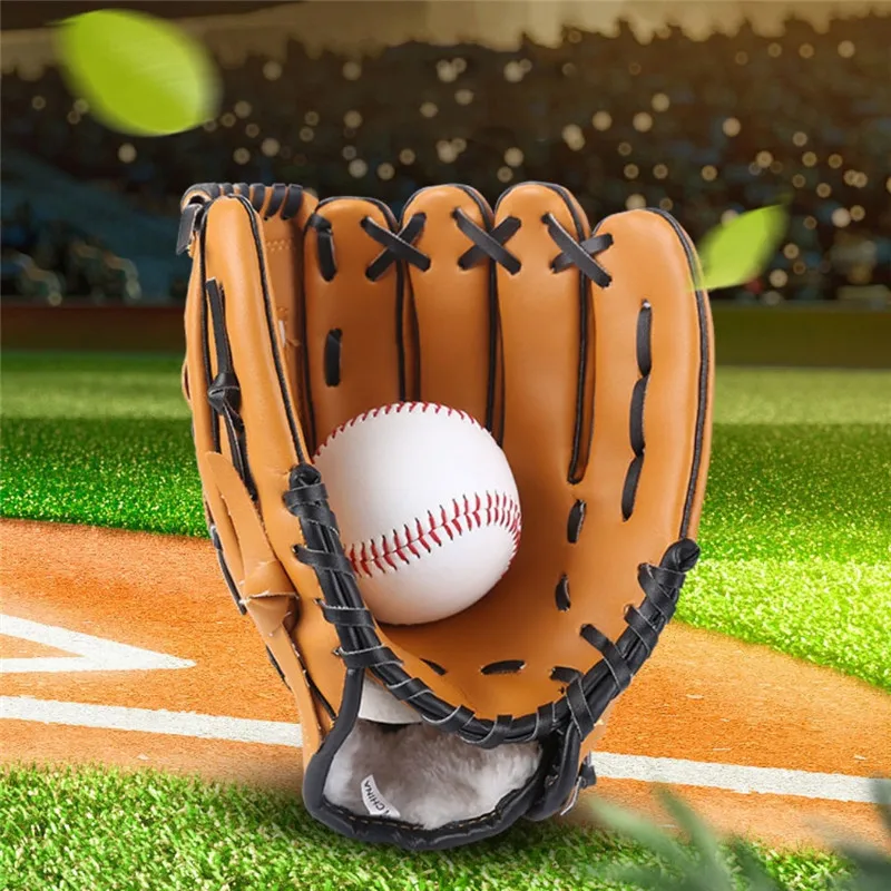 Размер спортивной бейсбольной перчатки для занятий софтболом на открытом воздухе 9.5/10.5/11.5/12.5 Левая рука для тренировок детей/взрослых мужчин и женщин