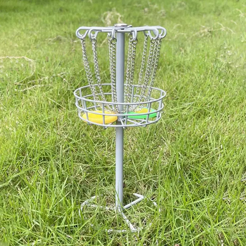 Портативная корзина для диск-гольфа, одобренная чемпионатом по стрельбе по мишеням для диск-гольфа, сверхмощная корзина для тренировок в гольф, установленная на заднем дворе