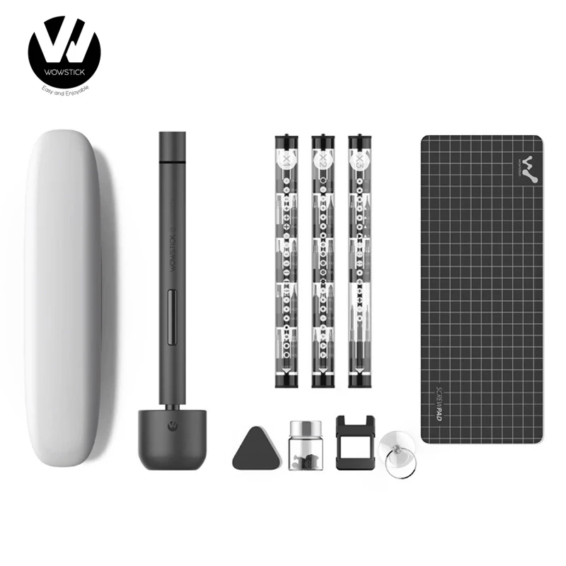 Оригинальный Youpin Wowstick 1F + 64 В 1 Электрическая Отвертка С Аккумуляторной Литий-ионной Зарядкой LED Power Screw Driver kit