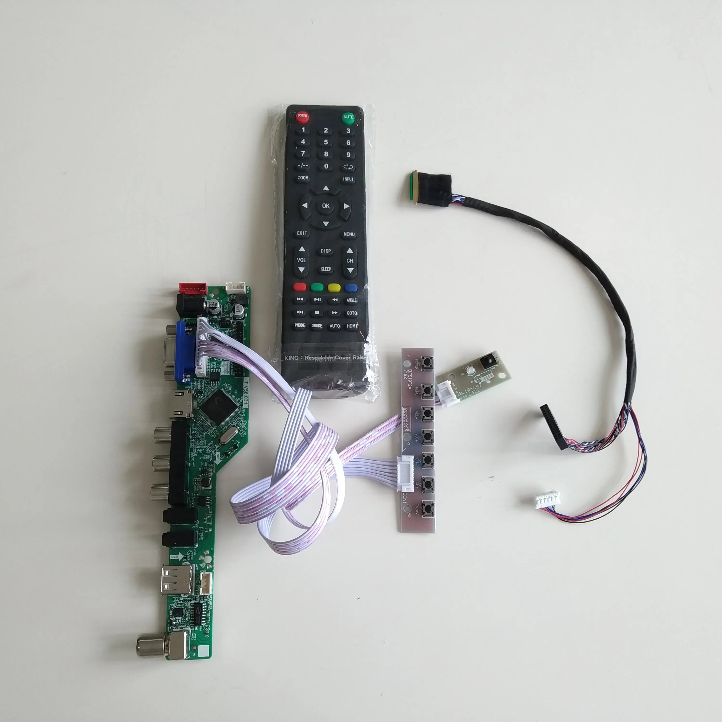 ТВ ЖК-дисплей LED RF VGA AV USB LED HDMI-совместимая Плата Контроллера Для N156BGE-L11/L21 N156BGE-L31/L41 1366 × 768 15,6 