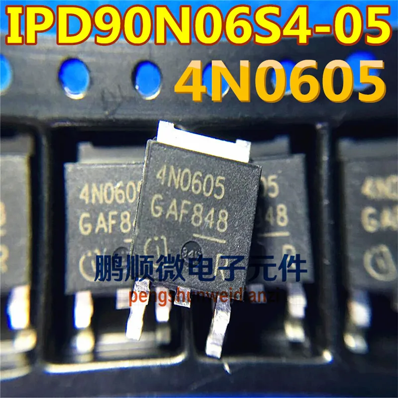 30шт оригинальный новый IPD90N06S4-05 4N0605 TO-252 полевой транзистор 60V 90A